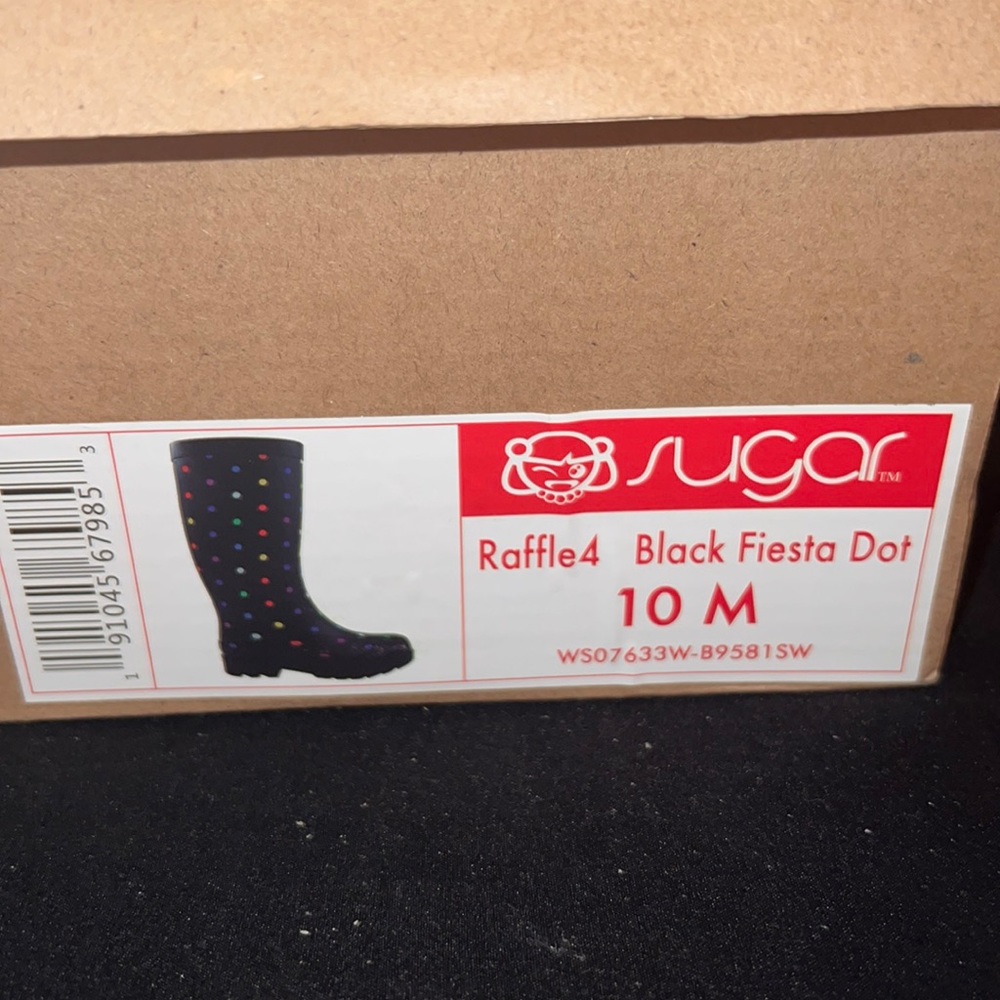 Women multi color, polkadot, rain boots